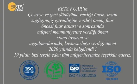 Çevreye ve İşimize Verdiğimiz Önem Belgelendi